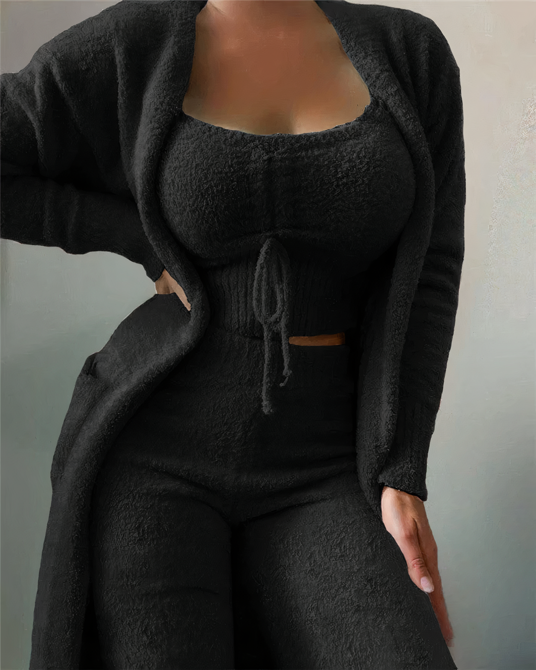 Jade | Women's  Winter 3-Piece Pajama Set