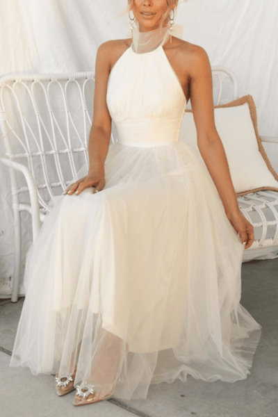 Joyce | Women's Elegant Halter Tulle Dress | Chic