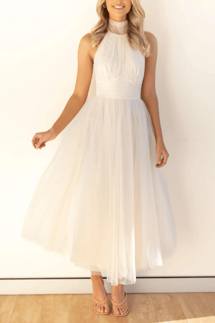 Joyce | Women's Elegant Halter Tulle Dress | Chic