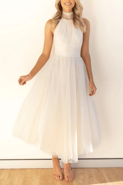 Joyce | Women's Elegant Halter Tulle Dress | Chic