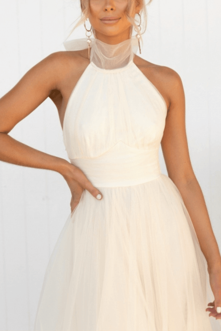 Joyce | Women's Elegant Halter Tulle Dress | Chic