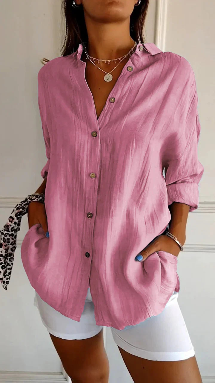 Casual Button-Down Shirt for Women