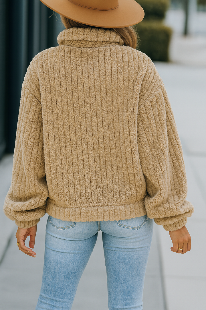 Lumira | Women’s Plush Buttoned Jacket | Relaxed Fit & Cold-Day Ease