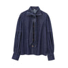 Maja | Women's Stylish Puff Sleeves Top | Denim Style