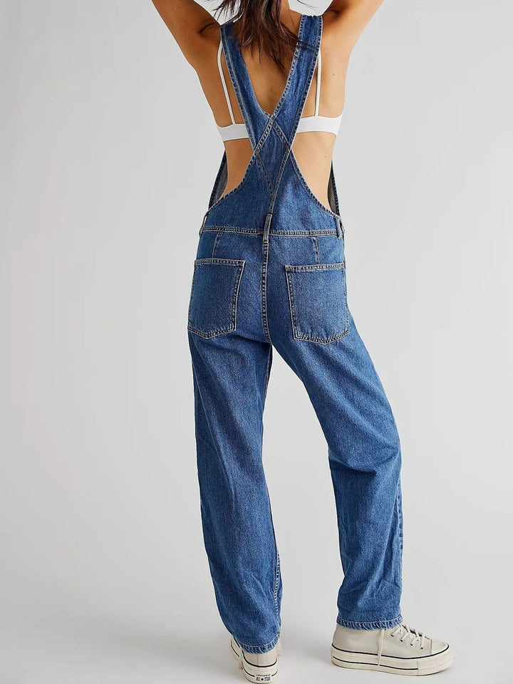 Mauly | Women's Wide-Leg Jumpsuit | Belted Waist & Sleeveless Design