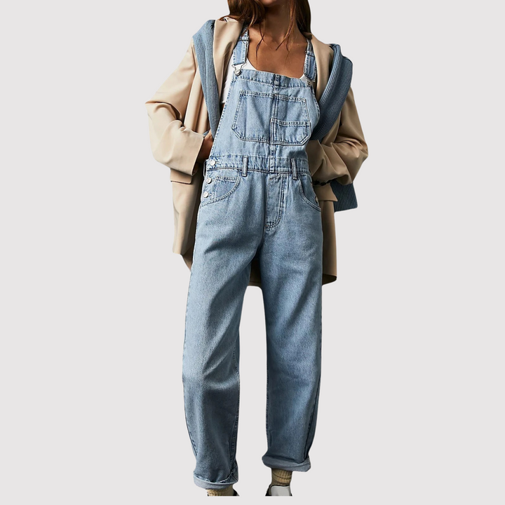 Mauly | Women's Wide-Leg Jumpsuit | Belted Waist & Sleeveless Design
