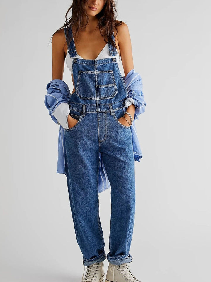 Mauly | Women's Wide-Leg Jumpsuit | Belted Waist & Sleeveless Design