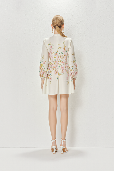 Merisse | Women's Printed & Trendy Buttoned Mini Dress
