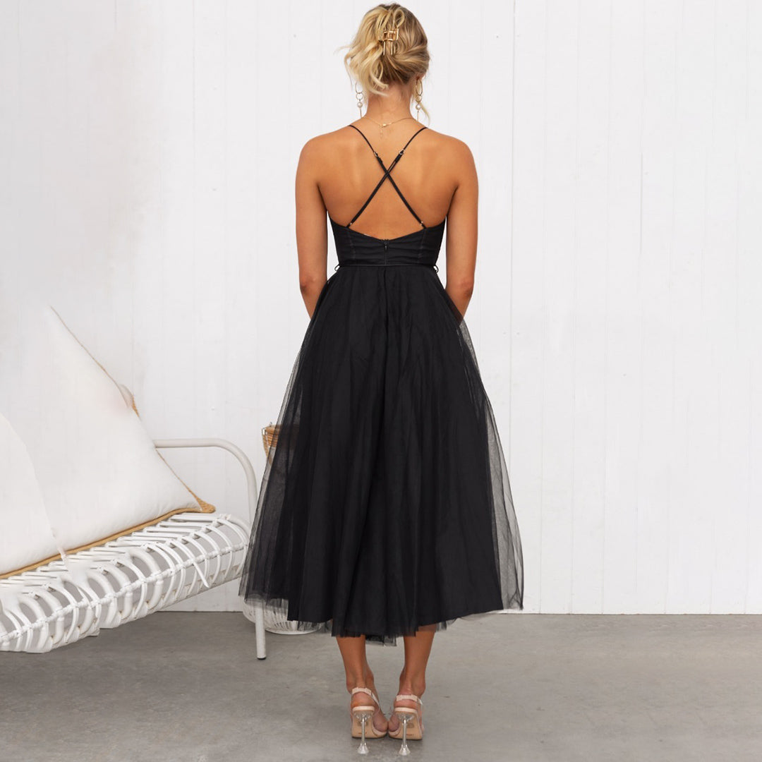 Novan | Women’s Elegant Festive Midi Dress | Casual
