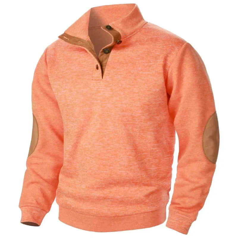Men's V-Neck Sweatshirt for Outdoor and Casual Style