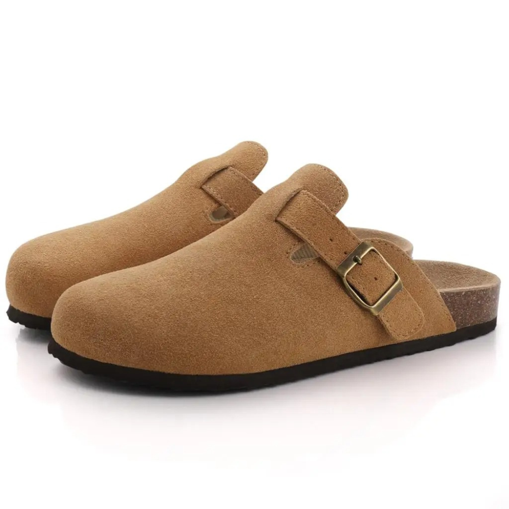 Suede Cork Slippers for Women