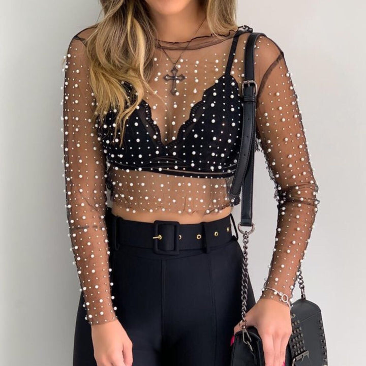 Perlina | Women’s Glamorous & Embellished Rhinestone  Shirt | Chic