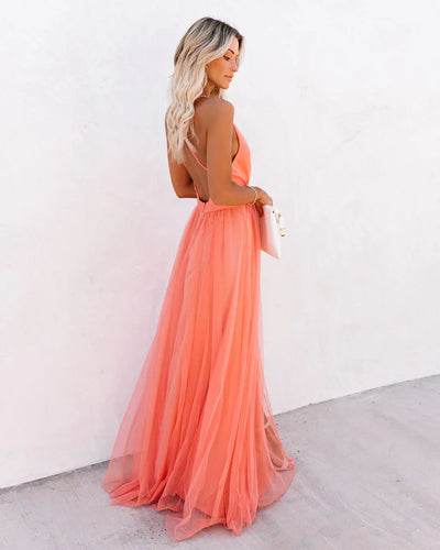 Blobby | Women's Long V-Neck Dress | Formal