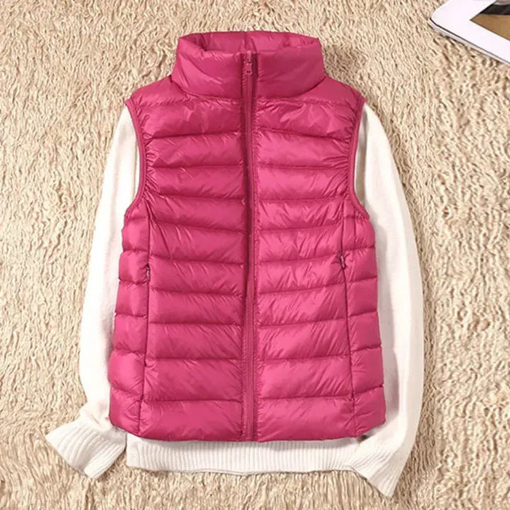 Wind-resistant Women's Bodywarmer with Zipper
