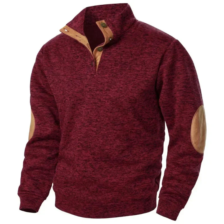 Men's V-Neck Sweatshirt for Outdoor and Casual Style