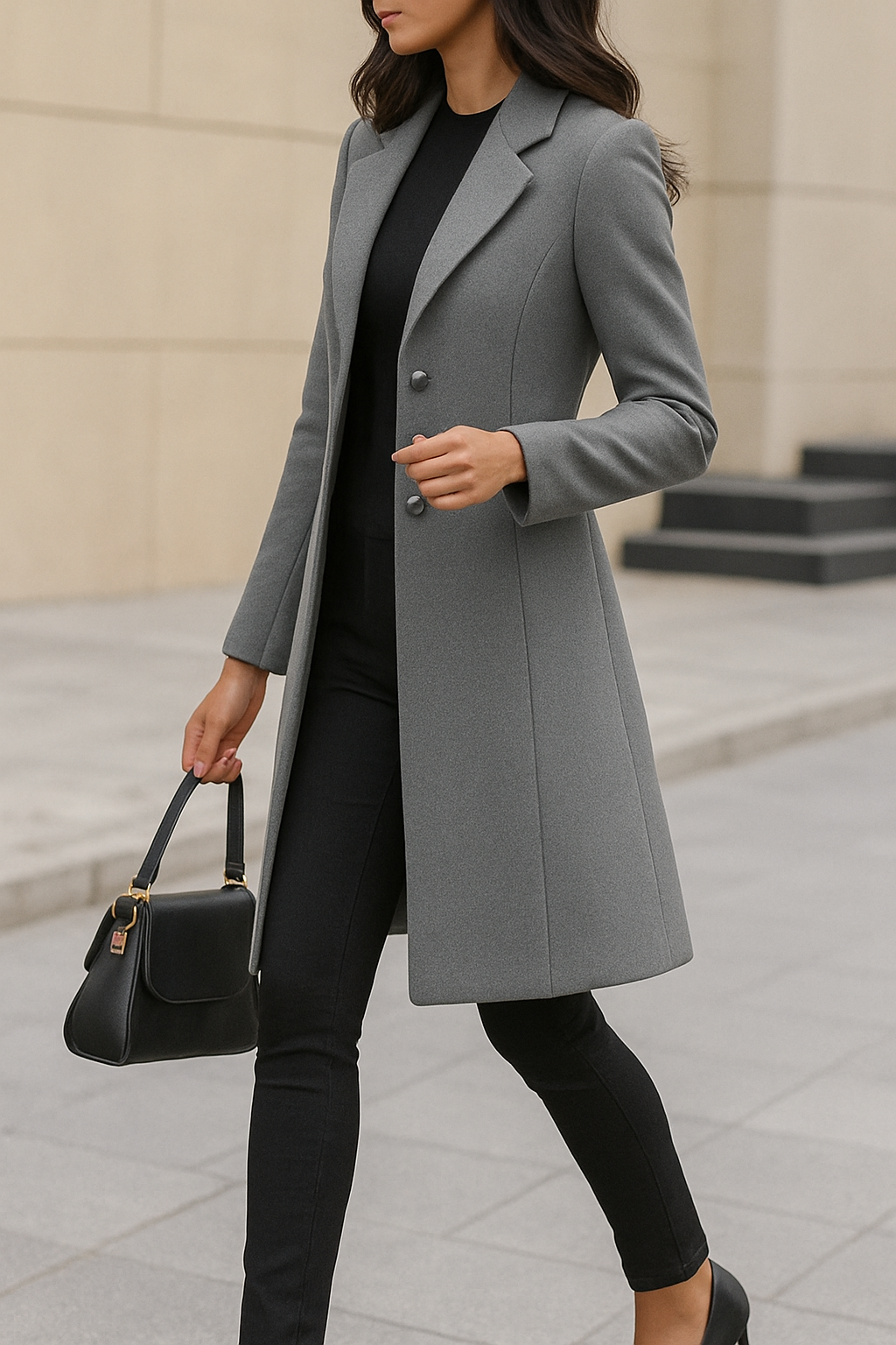 Rhonda | Women's 3 Buttons Coat | Long