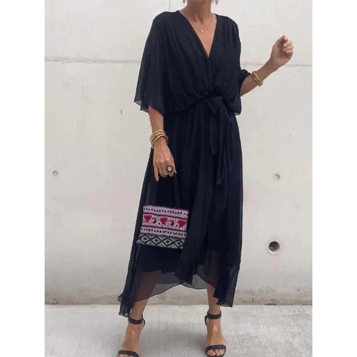 Rosafah | Women's Elegant Chiffon Dress | Midi