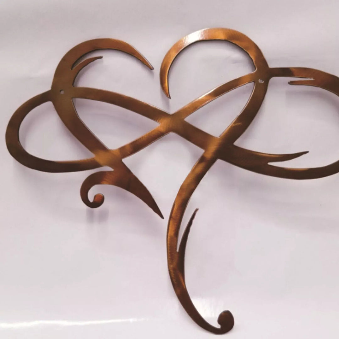 Iron Wall Decoration – Infinite Heart Design for Lasting Style