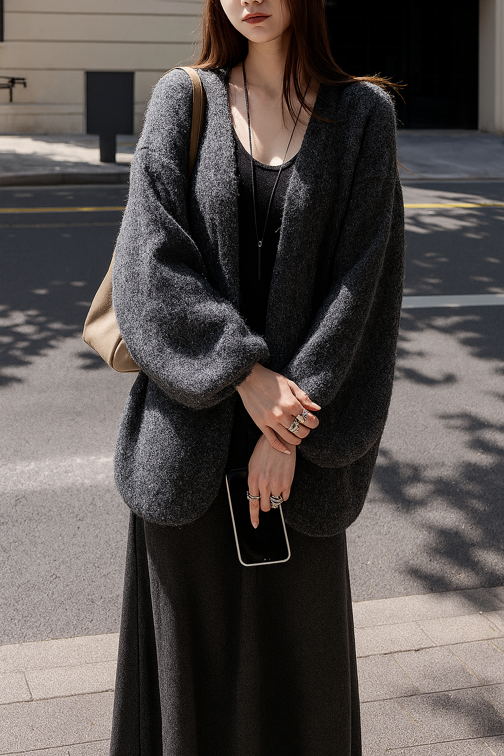 Selira | Women’s Effortless Layering Knit Cardigan | Balloon Sleeves