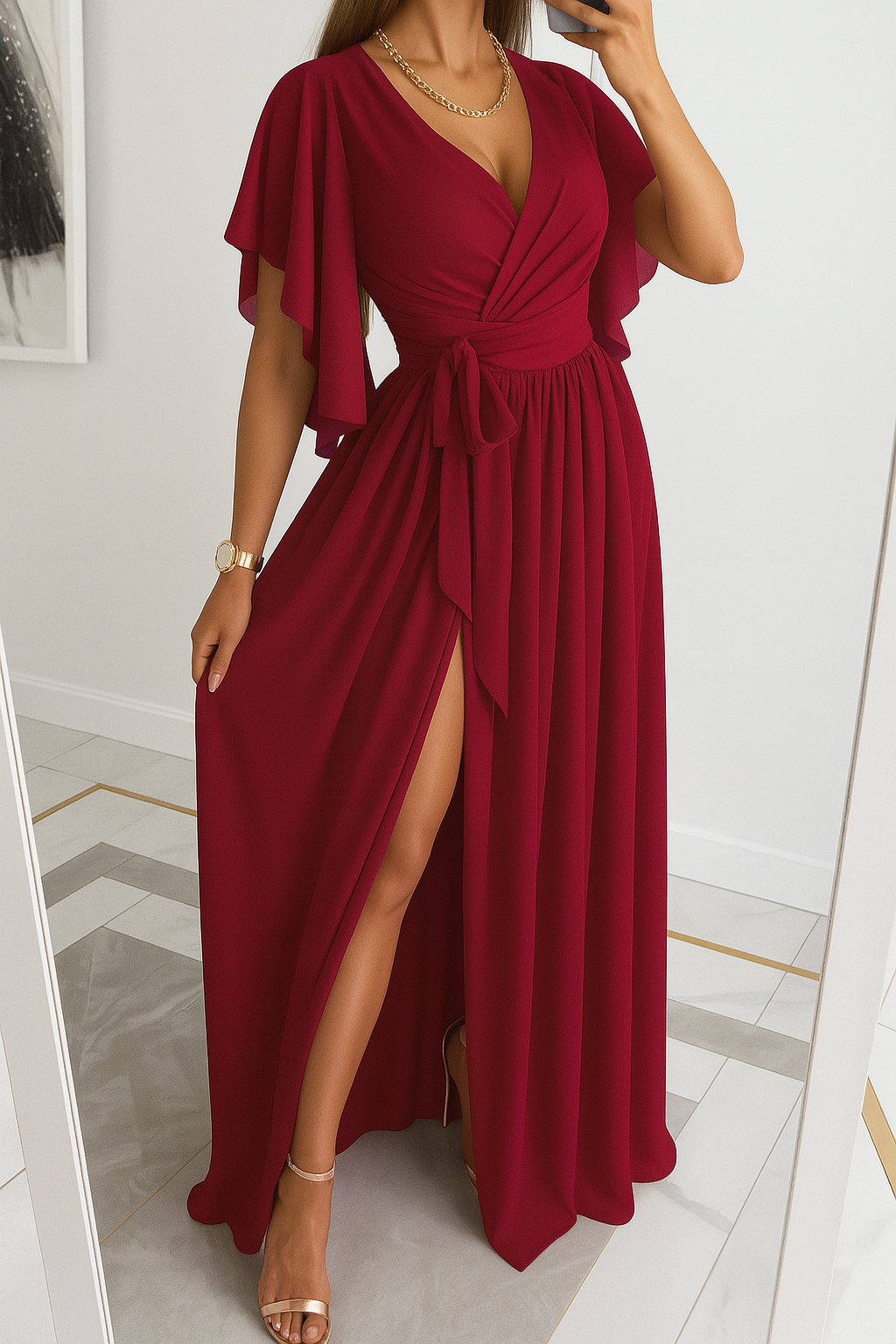 Stelsey | Women's Cool Slit Maxi Dress | Formal