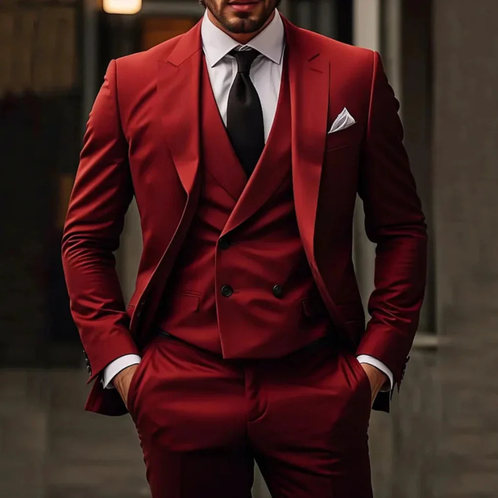 Men’s Three-Piece Suit Set