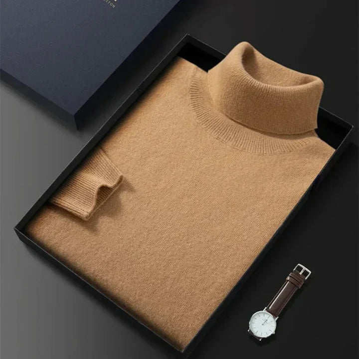 Men’s Knit Turtleneck Sweater – Refined Winter Layer
