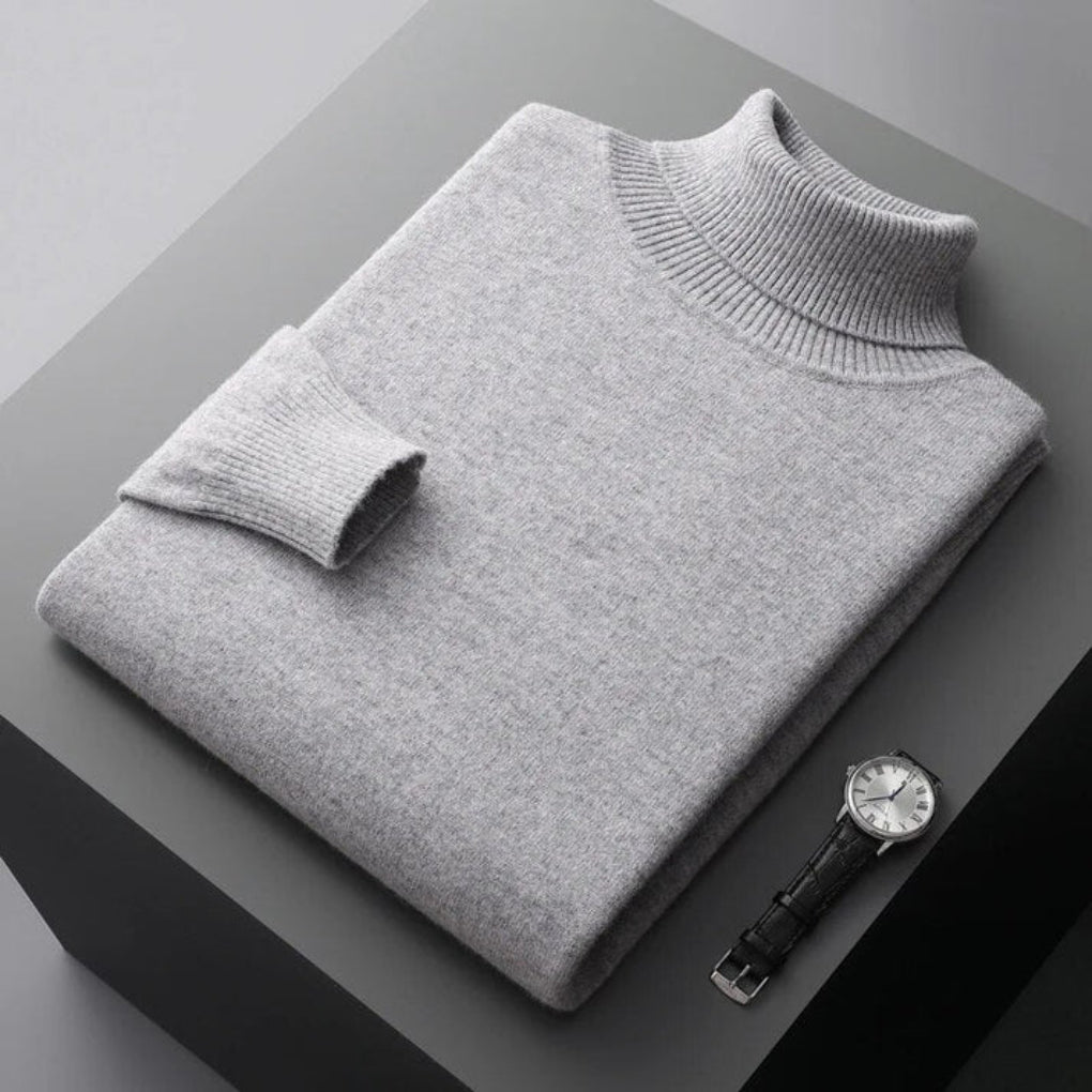 Men’s Knit Turtleneck Sweater – Refined Winter Layer