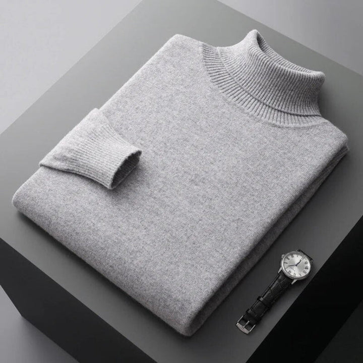 Men’s Knit Turtleneck Sweater – Refined Winter Layer