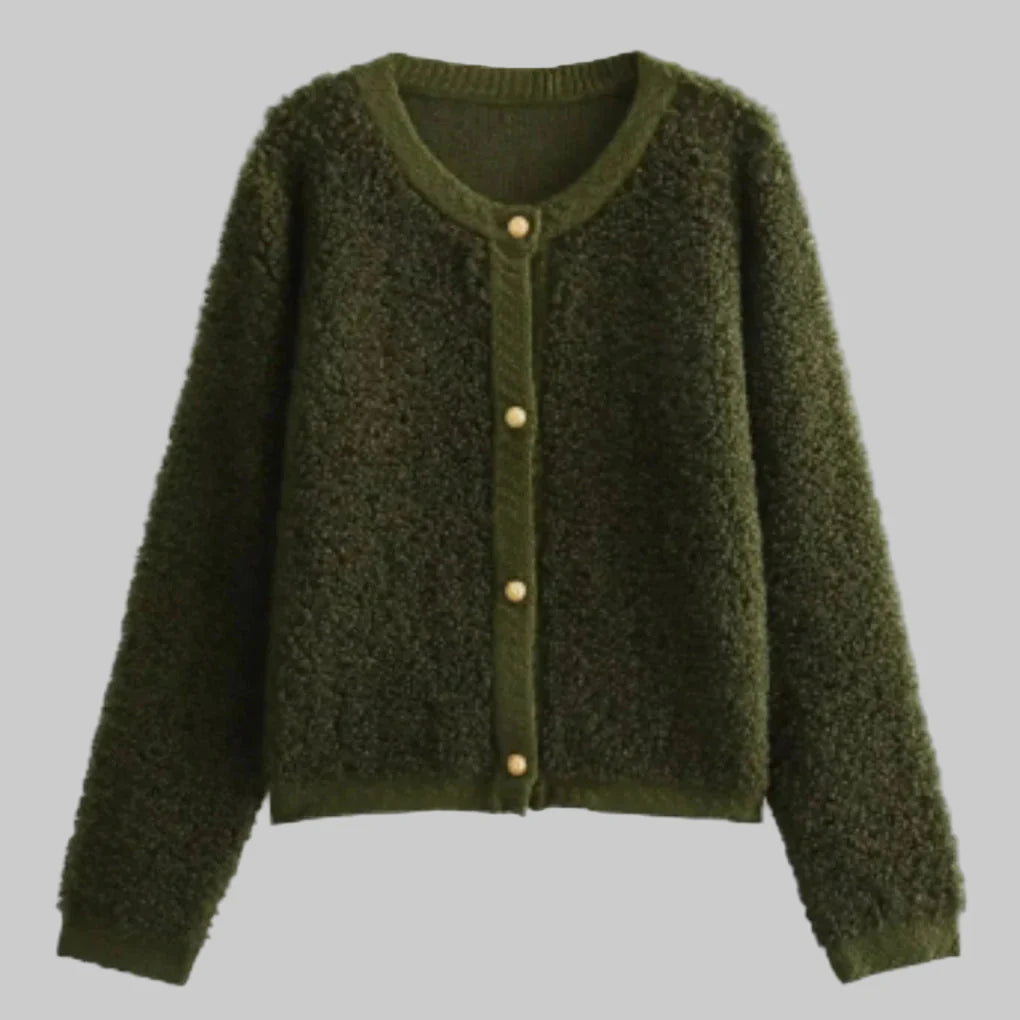 Women’s Button-Cardigan – Soft Layer with Statement Texture