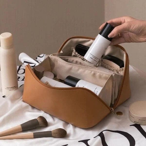 Leather Makeup Bag