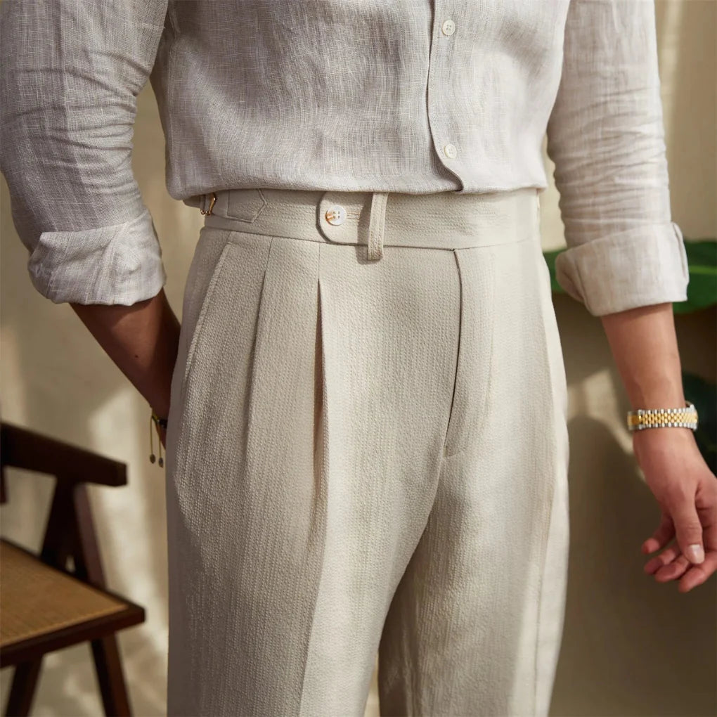Men’s Modern Business Trousers – Clean Look with Relaxed Fit
