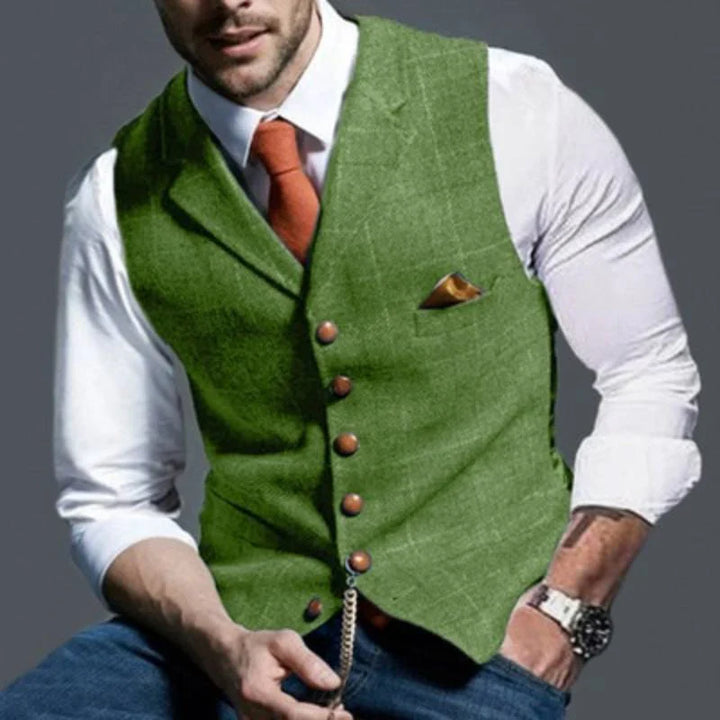 Men’s Checked Waistcoat – Elegant with Versatile Appeal