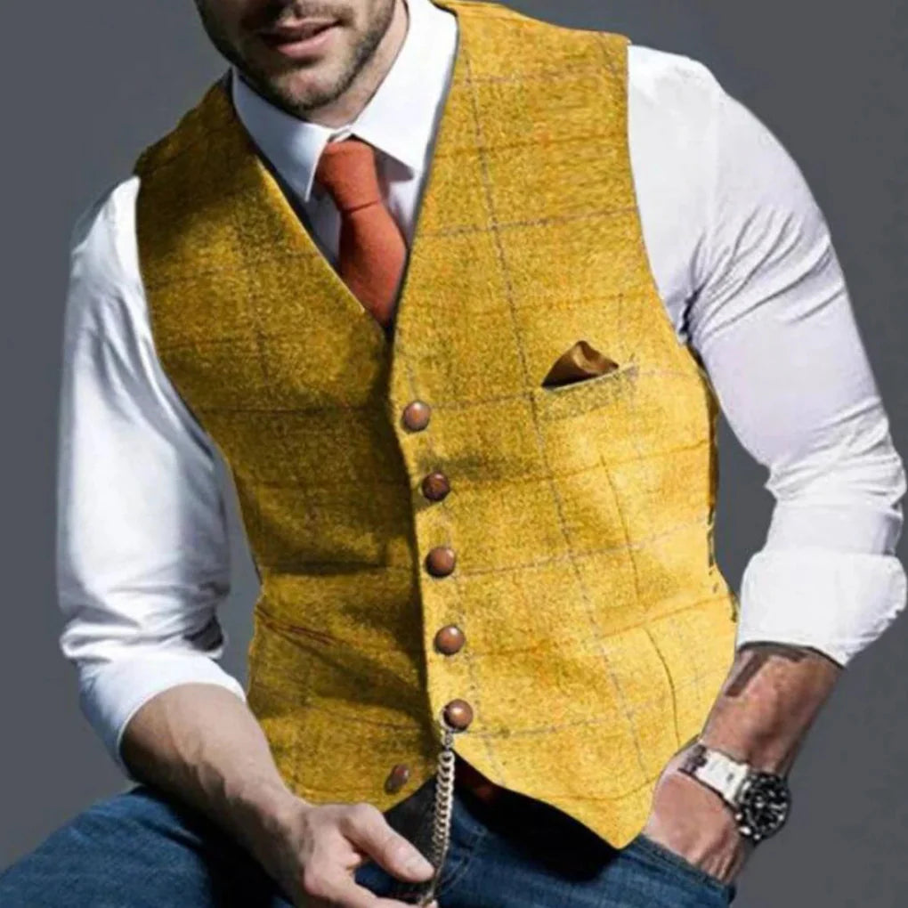 Men’s Vintage Waistcoat – Classic Heritage with Layered Style