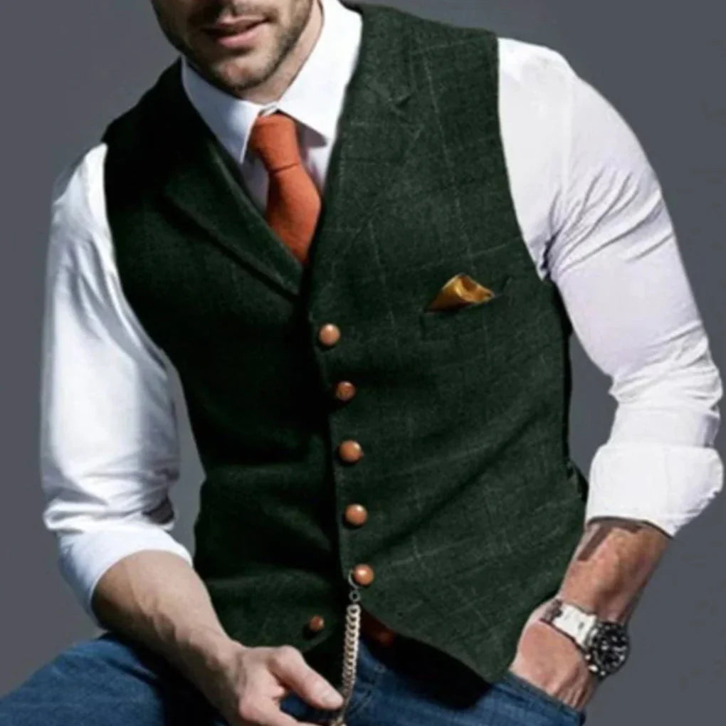 Men’s Vintage Waistcoat – Classic Heritage with Layered Style
