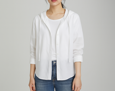 Vinette | Women's Trendy Jacket Shirt Hoodie | Stripes