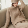 Ysmara | Women’s Cable Knit Turtleneck Sweater | Textured Style & Layered Feel
