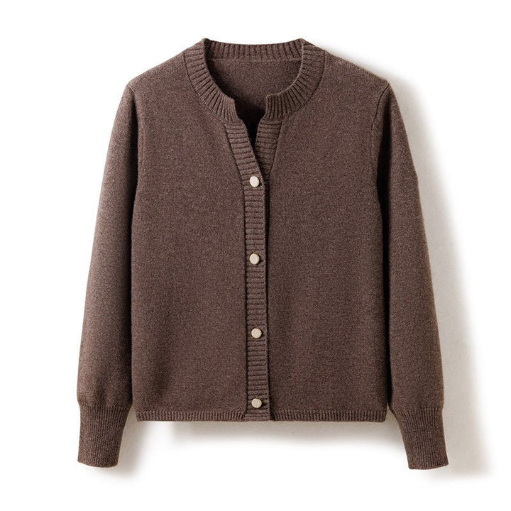 Solarae | Women’s Button-Up Front Crew Neck Cardigan | Casual Feel