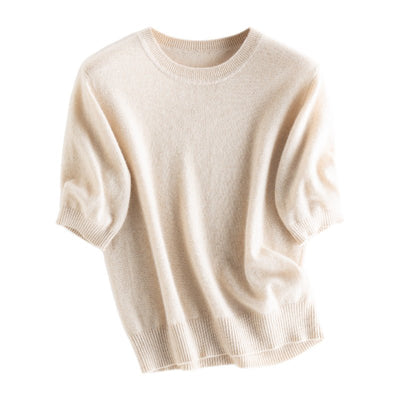 Maelith | Women’s Elbow Sleeve Sweater | Crew Neck & Light Pullover Fit