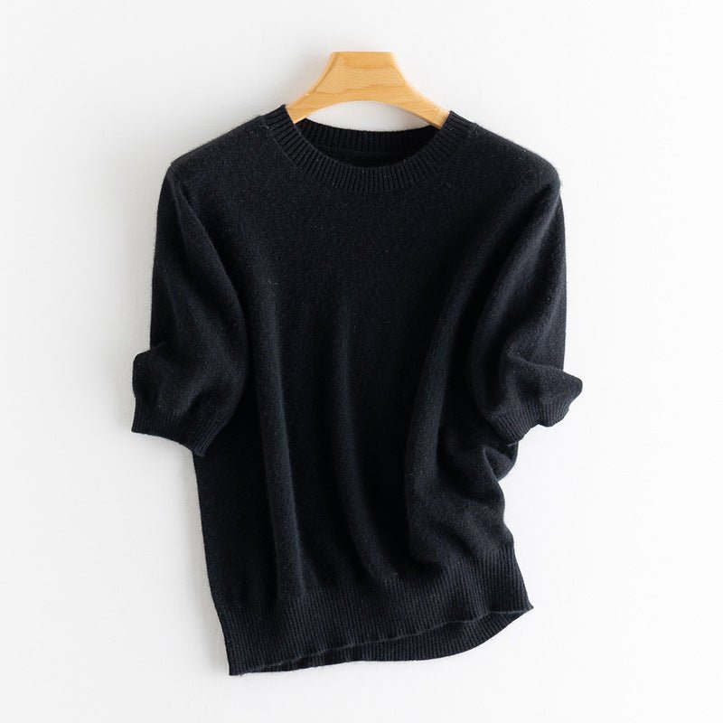 Maelith | Women’s Elbow Sleeve Sweater | Crew Neck & Light Pullover Fit