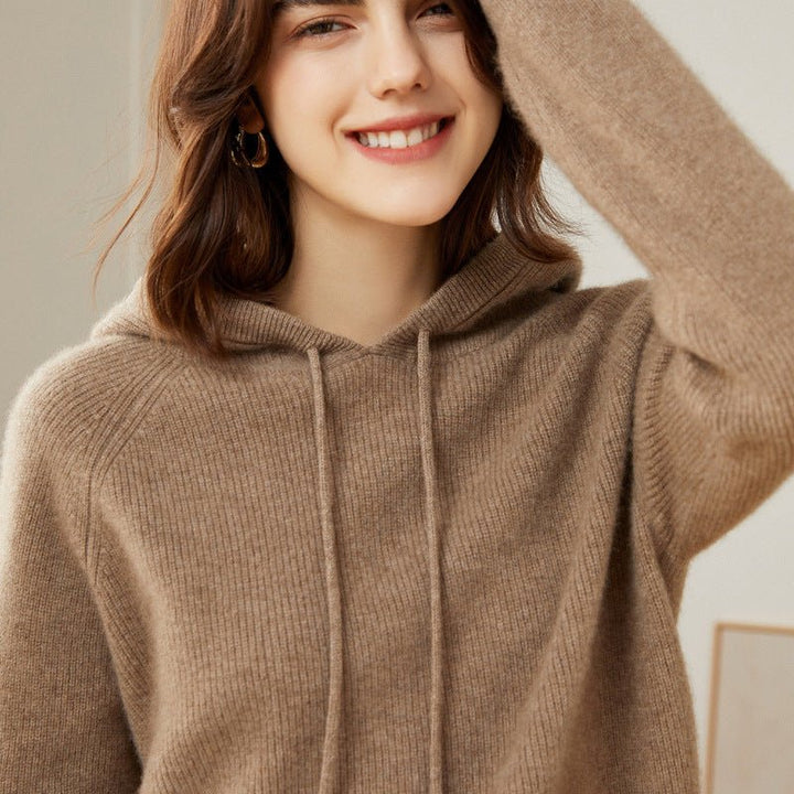 Zephira | Women’s Hoodie Top | Ribbed Cuffs & Relaxed Everyday Fit