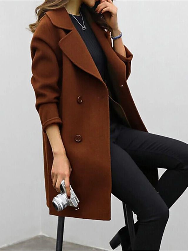 Althara | Women’s Double-Breasted Coat | Timeless Design with Classic Appeal