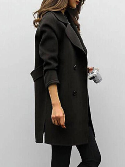 Althara | Women’s Double-Breasted Coat | Timeless Design with Classic Appeal