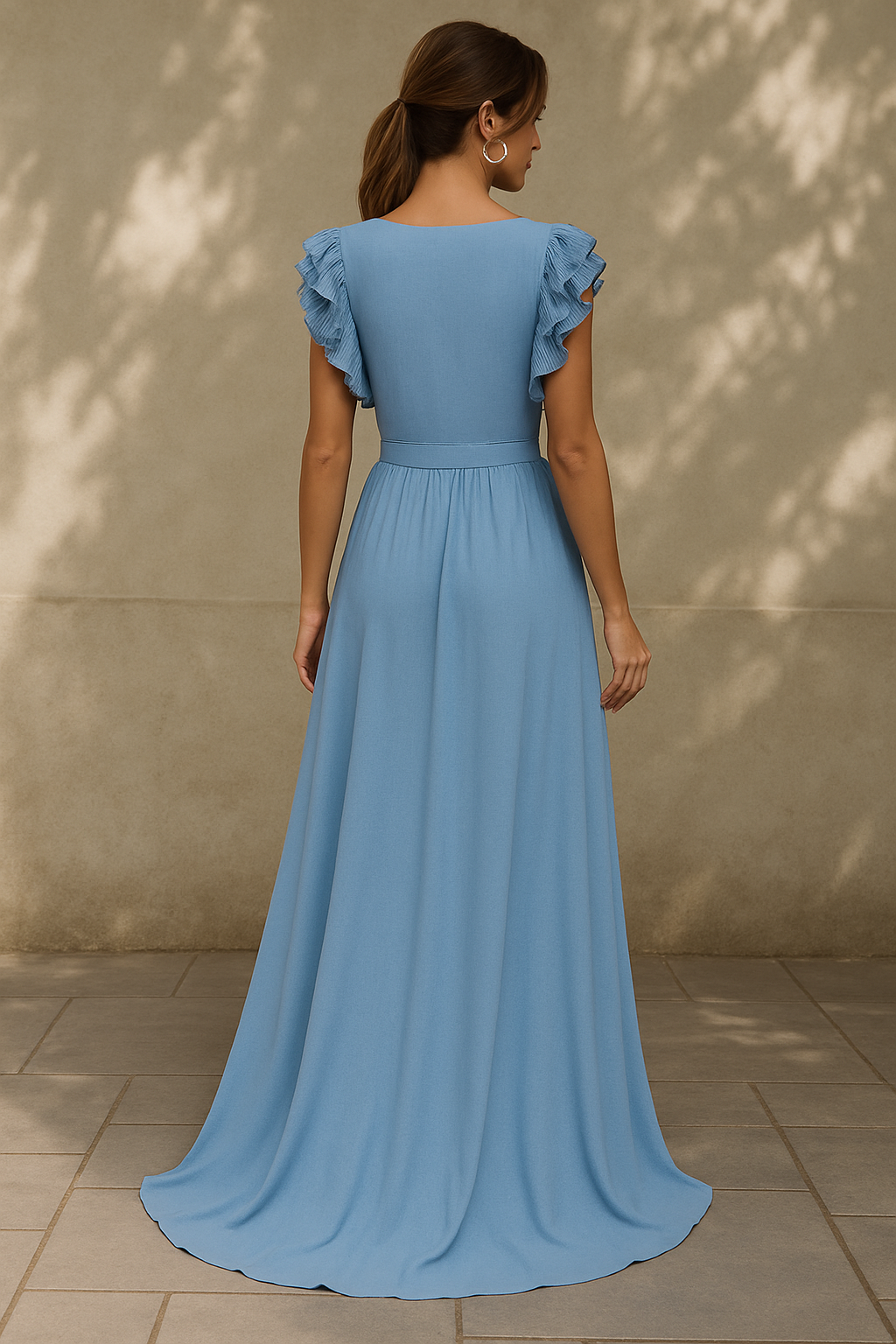 Yale | Women's Deep V-Neck Long Gown | Event