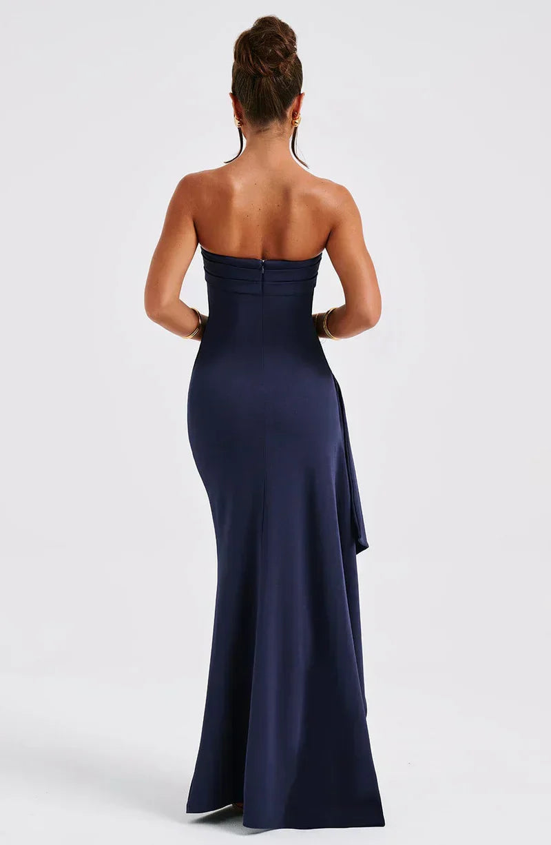 Women's Off-Shoulder Twisted Maxi Dress